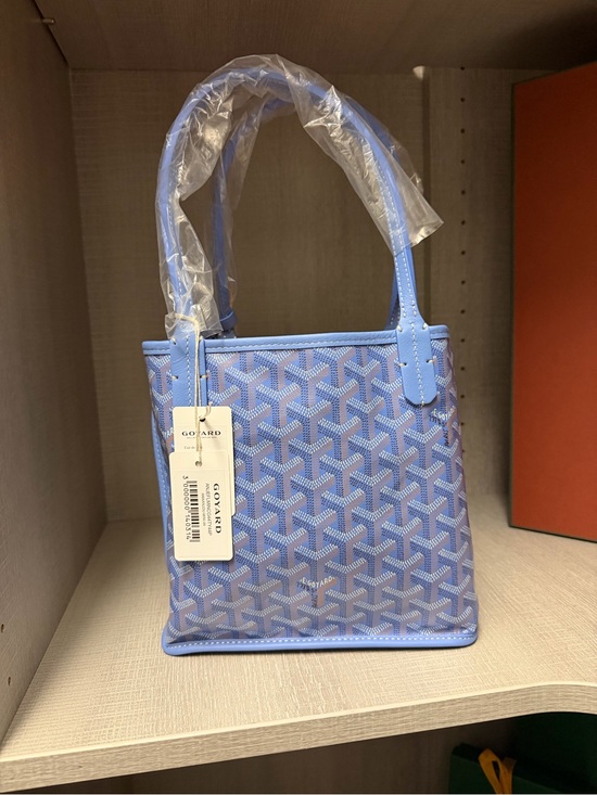 Goyard Handbags - Goyard Goyardine Canvas Iris Anjou Mini Bag NWT